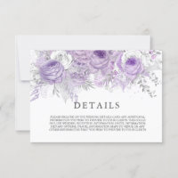 Eleganta lila gnistrande blommor Bröllopsdetaljer