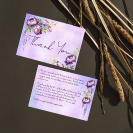 Eleganta lila peonier syrlilja wisteria tack kort