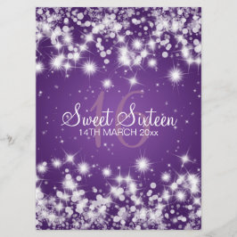 Eleganta lilor för gnistra för sweet inbjudningar