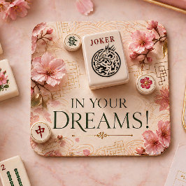 Eleganta Mahjong Jokrar Drömmar Mattor Underlägg Papper Kvadrat