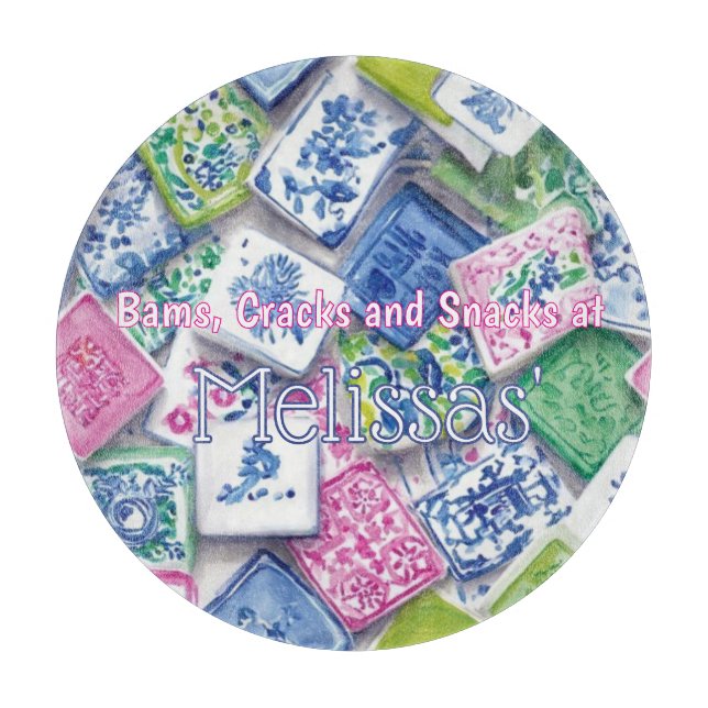 Eleganta Mahjongbrickor Bams Cracks Snacks Anpassa (Framsidan)