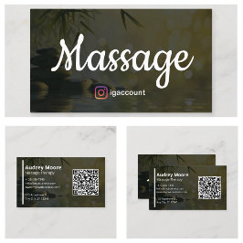Eleganta mallar för massageterapi visitkort