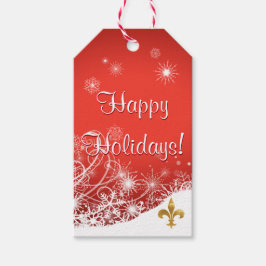 Eleganta märkre för Snowflakehelgdaggåva Presentetikett