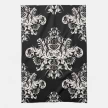 Eleganta maträtthanddukar för svart & för vit