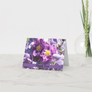 Eleganta Mauve Rosor Tack Kort