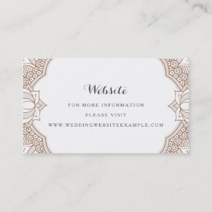 Eleganta Mehndi Websitekort Visitkort