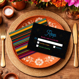 Eleganta mexikanska bröllopsblommor OSA kort