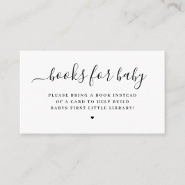 Eleganta minimalistiska böcker för bebis tilläggskort