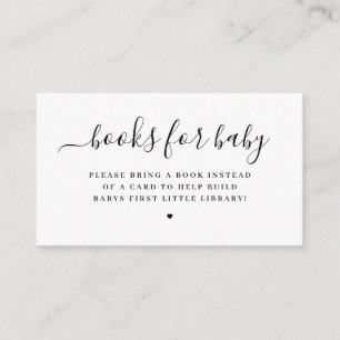 Eleganta minimalistiska böcker för bebis tilläggskort