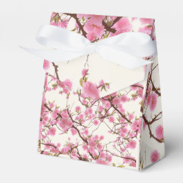 Eleganta mjuka rosa körsbärsblomsterblommor presentaskar
