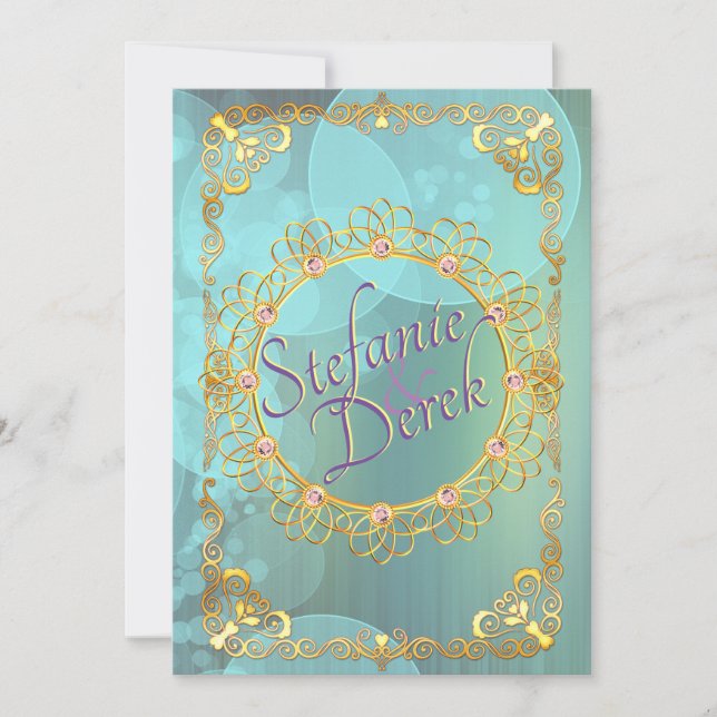 Eleganta mjuka teal bubblor meddelande (Framsida)