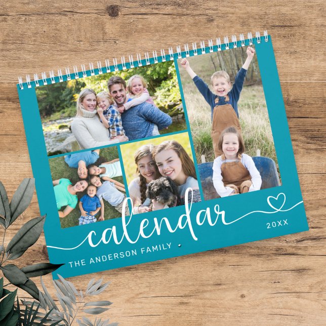 Eleganta Moderna Familjefoton 2026 Kalender (Skapare uppladdad)
