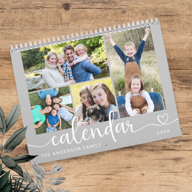 Eleganta moderna familjefoton 2026 kalender (Skapare uppladdad)
