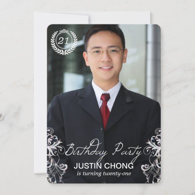 Eleganta moderna inbjudningar för (Framsida)