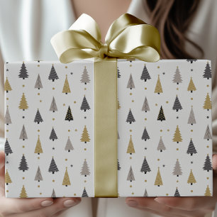 Eleganta Moderna Julgranar & Stjärnor Högtid Presentpapper
