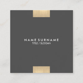 Eleganta moderna Kraft skrivev ut guld- Fyrkantigt Visitkort
