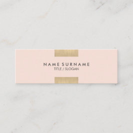Eleganta moderna Kraft utskrivavna guld- chic Mini Visitkort