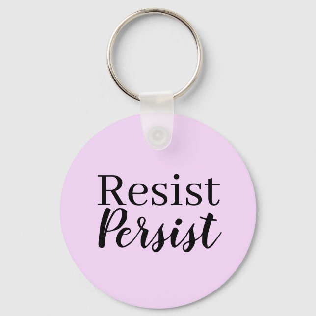 Eleganta moderna motstår framhärdar det inspirera nyckelring (Framsida)