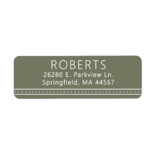 Eleganta moderna returadressetiketter returadress etikett