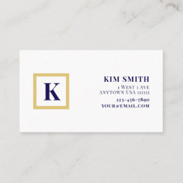 Eleganta monogram returadressetiketter visitkort