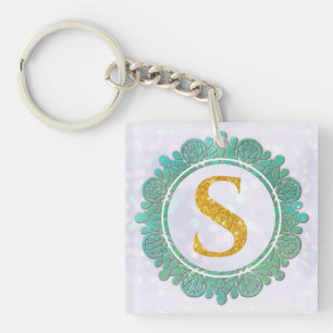Eleganta monograminitialer med mandala