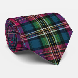 Eleganta mörka färger Plaid Gingham Mönster Slips