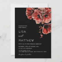 Eleganta mörka röda blommor med stämning