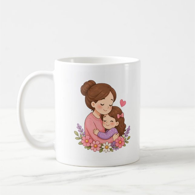 Eleganta Morsdag-floraldekaler Kaffemugg (Vänster)