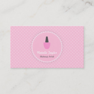 Eleganta Nagellacksmakeupartist Visitkort