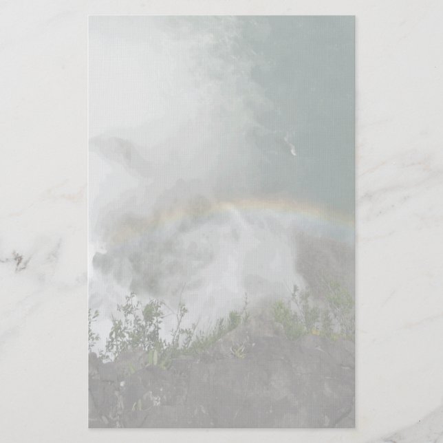 Eleganta nedgångar för regnbåge för brevpapper (Framsida)