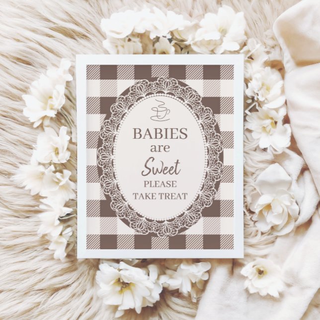 Eleganta Neutrala Bebisar Är Söta Bebis Shower Poster (Skapare uppladdad)