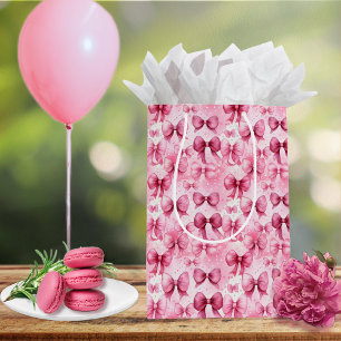 Eleganta och Whimsical Rosa Coquette Slöjor