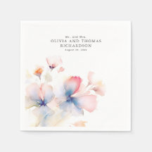 Eleganta Ömtåliga Akvarellblommor