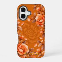 Eleganta Orange Kamelia Blommor Anpassade