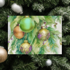 Eleganta Ornament Rosa Mint Lavendel Helgkort
