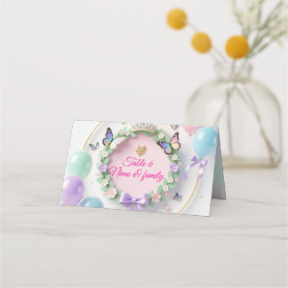 Eleganta Pastell Quinceañera Platskort Placeringskort