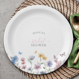 Eleganta Pastellfärgade Vildblommor Grönska Bröllo