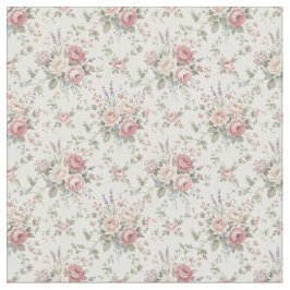 Eleganta Pastellrosor Shabby Chic Tyg