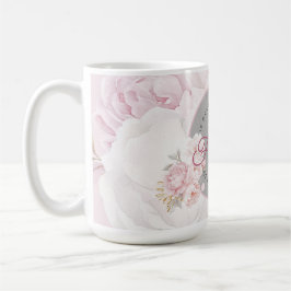 Eleganta Peonyblommor Farföräldrar Vi Skulle Välja Kaffemugg
