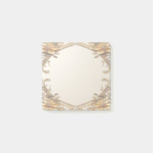 Eleganta Post-it-lappar i guldram