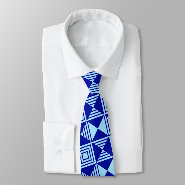 Eleganta presenter till bästa vän abstrakt geometr slips (Bunden)
