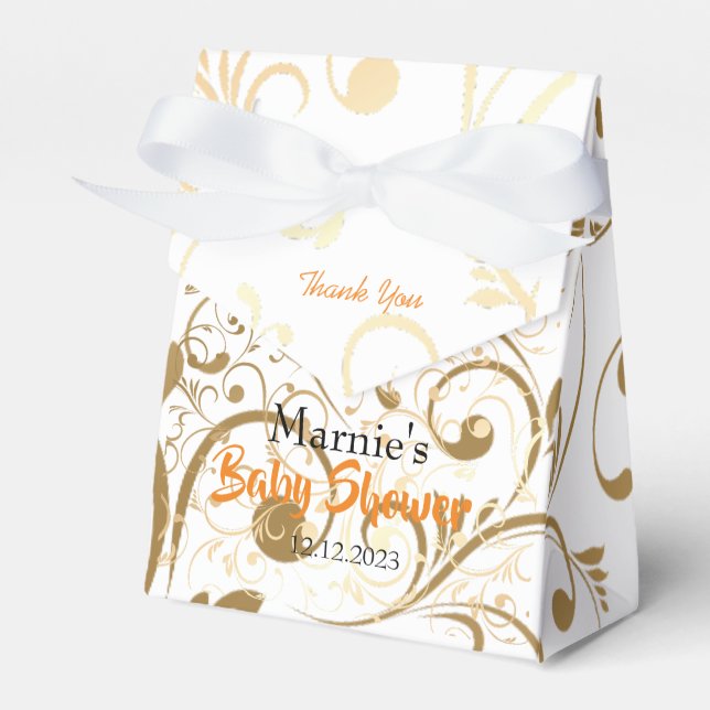 Eleganta presentförpackningar för tack efter baby  presentaskar (Framsidan Sidan)