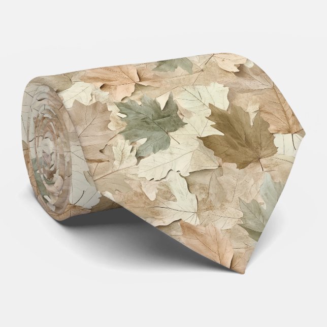 Eleganta pressade blad på varm pergamentbas slips (Rullad)