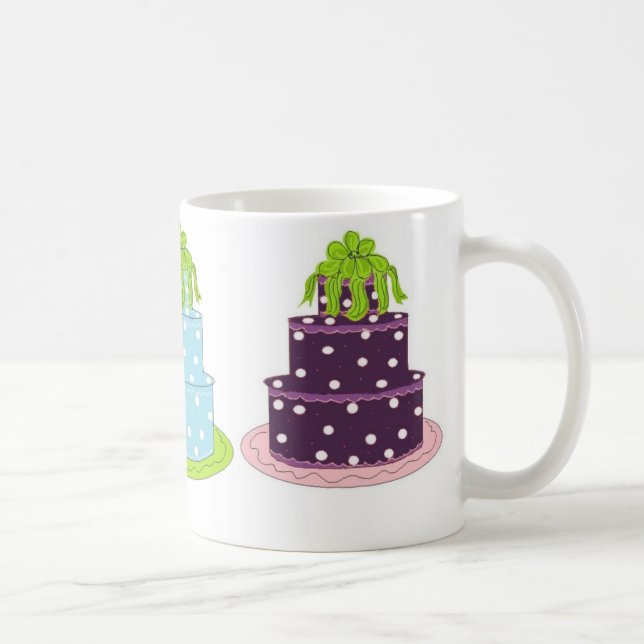 Eleganta prickiga tårtor kaffemugg (Höger)