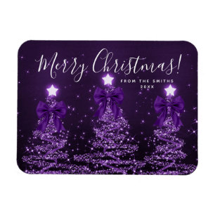 Eleganta Purple julgranar Magnet