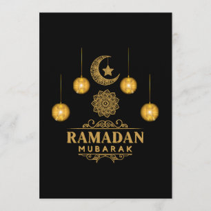 Eleganta Ramadan-nätter - Eid Mubarak 2026-helgdag Inbjudningar