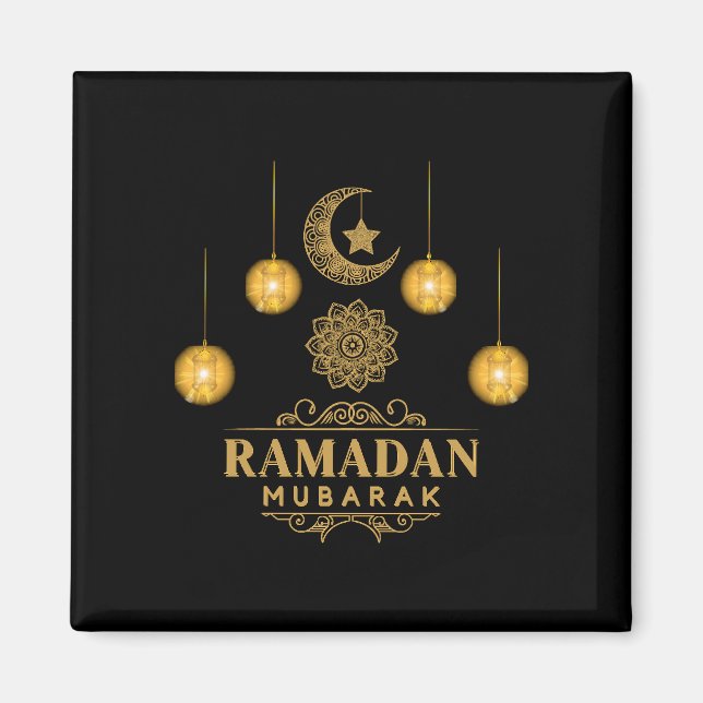 Eleganta Ramadan-nätter - Eid Mubarak 2026 Högtid  Magnet (Framsidan)