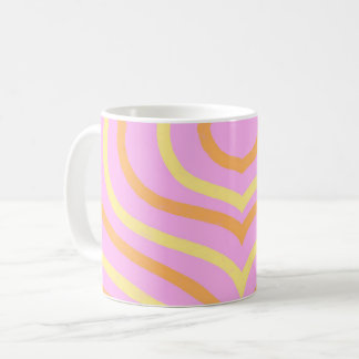 Eleganta randiga kaffemugg