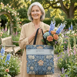 Eleganta Retroblommor Pensionärsgåvor till Mamma Tygkasse