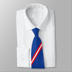 Eleganta röda och vita ränder slips